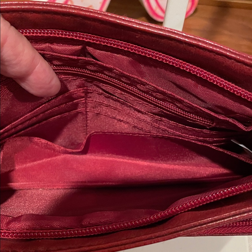 Crossbody Bag in Deep Red - Picture 3 of 4